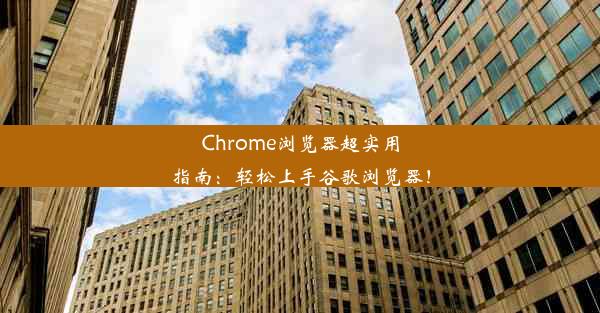 Chrome浏览器超实用指南：轻松上手谷歌浏览器！