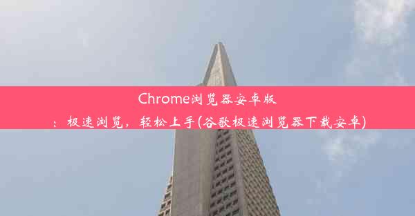 Chrome浏览器安卓版：极速浏览，轻松上手(谷歌极速浏览器下载安卓)