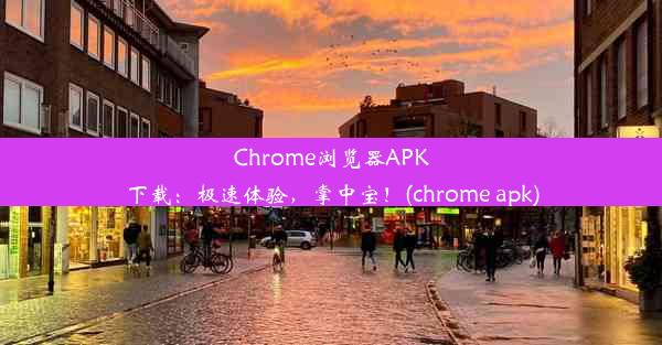 Chrome浏览器APK下载：极速体验，掌中宝！(chrome apk)