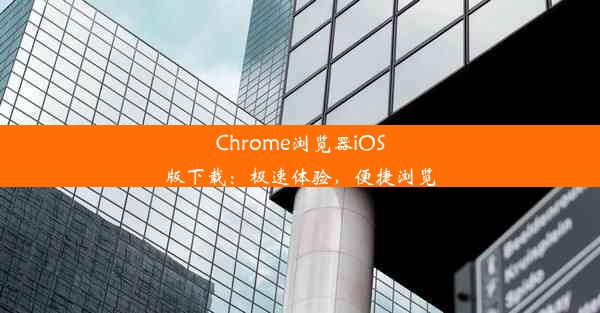 Chrome浏览器iOS版下载：极速体验，便捷浏览