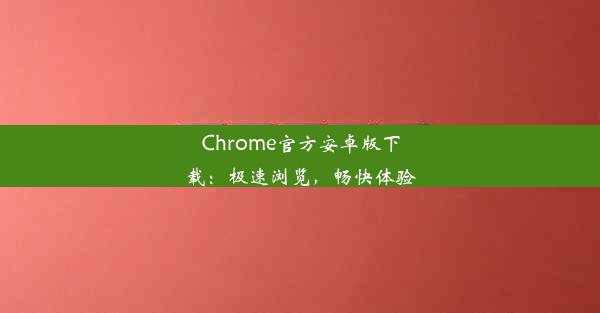 Chrome官方安卓版下载：极速浏览，畅快体验