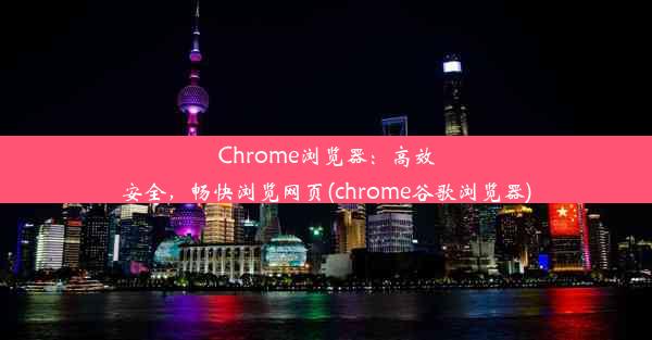 Chrome浏览器：高效安全，畅快浏览网页(chrome谷歌浏览器)