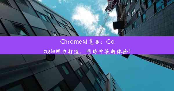 Chrome浏览器：Google倾力打造，网络冲浪新体验！