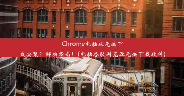 Chrome电脑版无法下载安装？解决指南！(电脑谷歌浏览器无法下载软件)