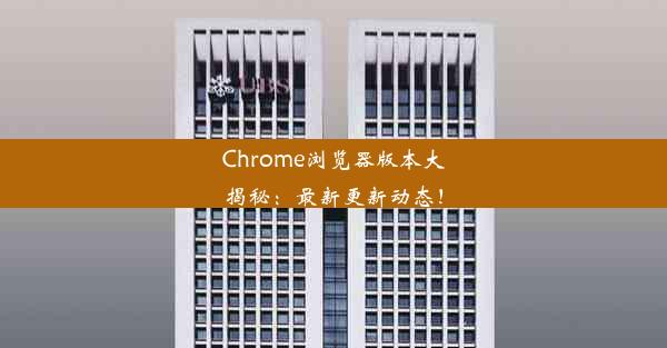 Chrome浏览器版本大揭秘：最新更新动态！