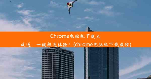 Chrome电脑版下载大放送：一键极速体验！(chrome电脑版下载教程)