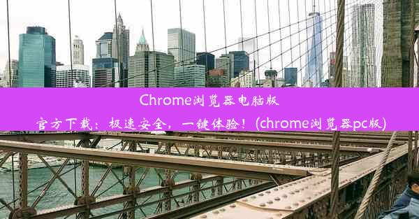 Chrome浏览器电脑版官方下载：极速安全，一键体验！(chrome浏览器pc版)