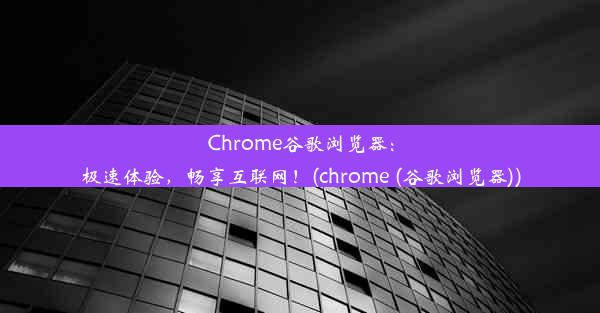 Chrome谷歌浏览器：极速体验，畅享互联网！(chrome (谷歌浏览器))