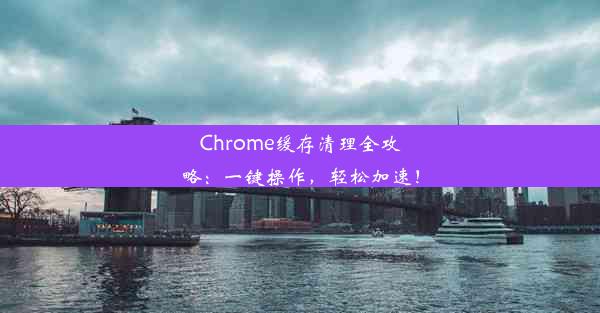 Chrome缓存清理全攻略：一键操作，轻松加速！