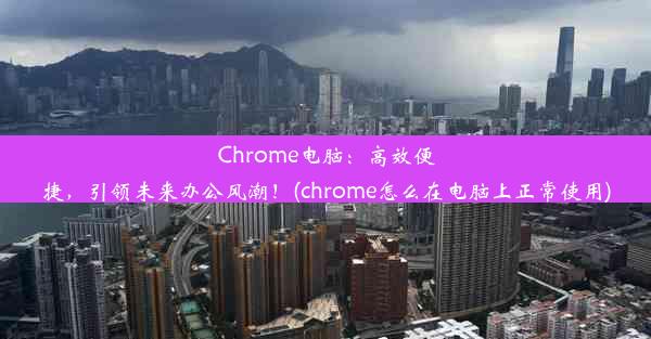 Chrome电脑：高效便捷，引领未来办公风潮！(chrome怎么在电脑上正常使用)